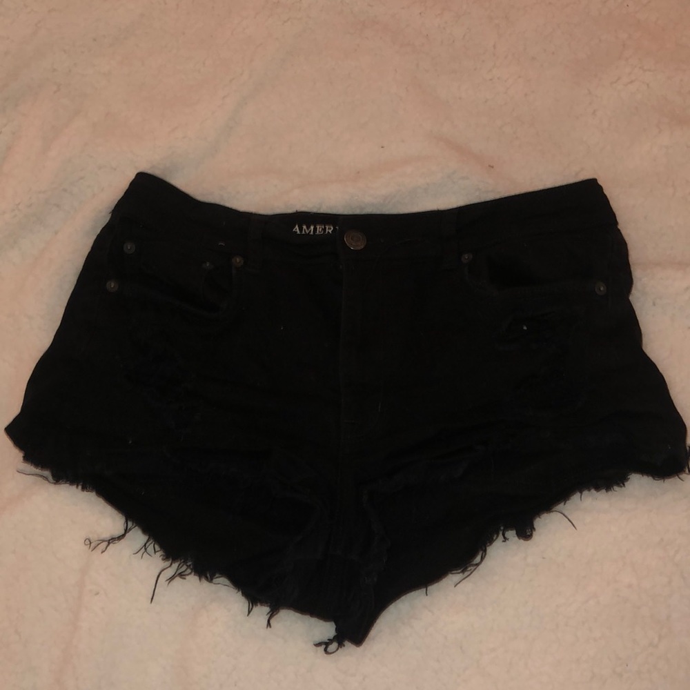 black american eagle shorts